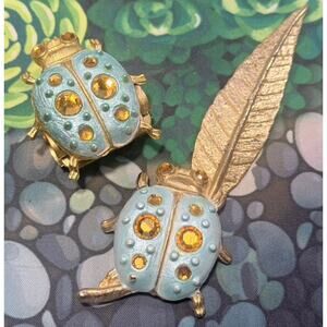 VTG Boston Clip N91 Beetle Ladybug Insect Clip Letter Opener Bullet Junk Journal